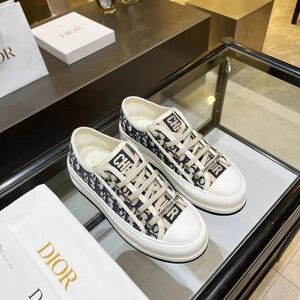 Dior Black and White Canvas Sneakers
